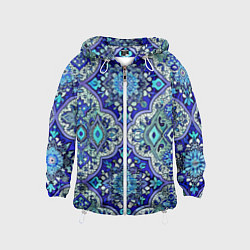 Детская ветровка Сине - голубые узоры