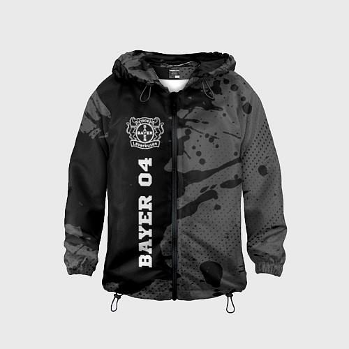 Детская ветровка Bayer 04 sport на темном фоне по-вертикали / 3D-Черный – фото 1