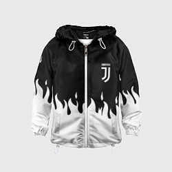 Ветровка с капюшоном детская Juventus fire, цвет: 3D-белый