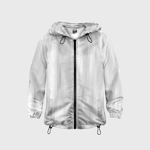 Детская ветровка Светлый серый абстрактные полосы / 3D-Черный – фото 1