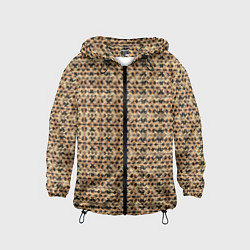 Детская ветровка Магический узор чёрно-коричневый