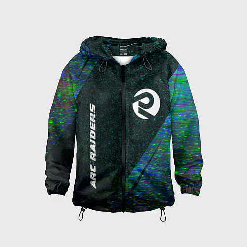 Детская ветровка ARC Raiders glitch blue / 3D-Черный – фото 1