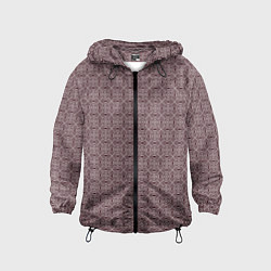 Детская ветровка Кружевной узор тёмно-красный