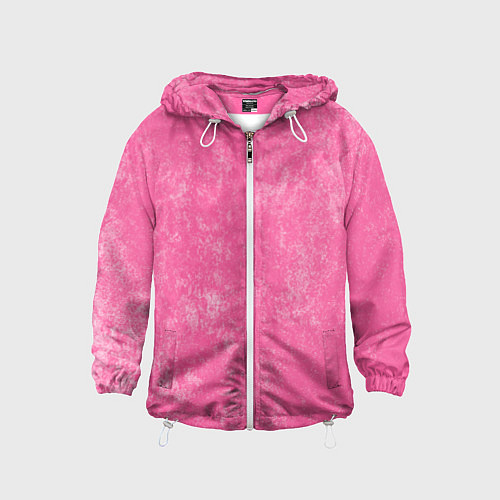 Детская ветровка Pink bleached splashes / 3D-Белый – фото 1