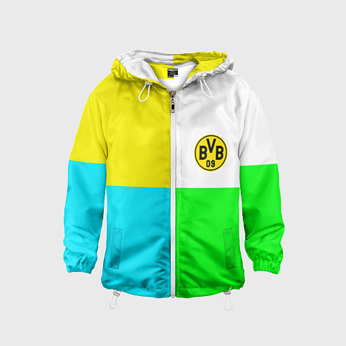 Детская ветровка Borussia color cport / 3D-Белый – фото 1