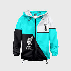 Детская ветровка Juventus x Liverpool geometry