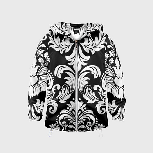 Детская ветровка Дамасский орнамент / 3D-Белый – фото 1