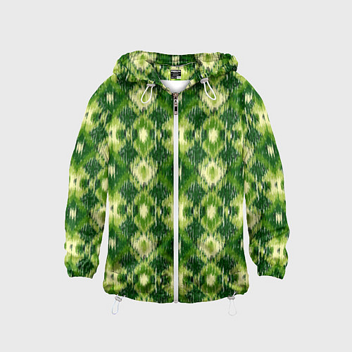 Детская ветровка Ромбовидный орнамент / 3D-Белый – фото 1