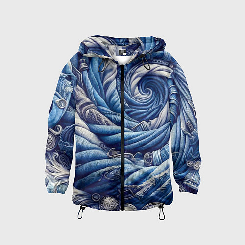 Детская ветровка Denim funnel - fashion trend / 3D-Черный – фото 1