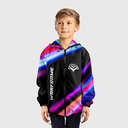Ветровка с капюшоном детская Warframe speed game lights, цвет: 3D-черный — фото 2