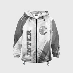 Ветровка с капюшоном детская Inter - white gradient вертикально, цвет: 3D-черный