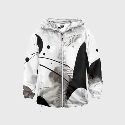 Детская ветровка Нейросеть создала пейзаж / 3D-Белый – фото 1