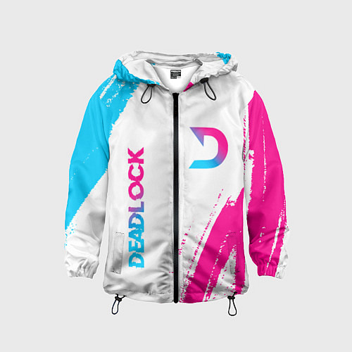 Детская ветровка Deadlock neon gradient style вертикально / 3D-Черный – фото 1