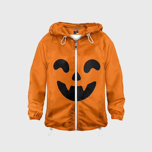 Детская ветровка Весёлая тыква верх / 3D-Белый – фото 1