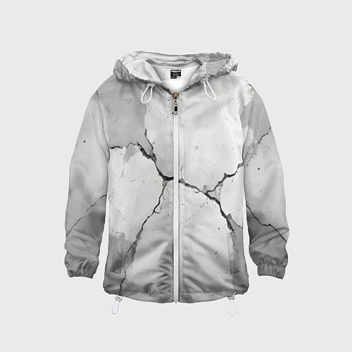 Детская ветровка Растрескавшийся бетон / 3D-Белый – фото 1