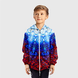 Ветровка с капюшоном детская Душа моя Россия 1, цвет: 3D-белый — фото 2