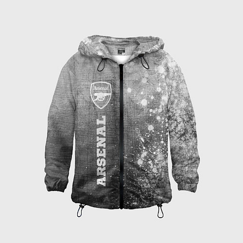 Детская ветровка Arsenal - grey gradient по-вертикали / 3D-Черный – фото 1