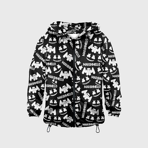 Детская ветровка Marshmello pattern music / 3D-Черный – фото 1