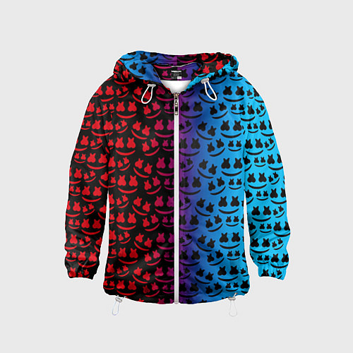 Детская ветровка Marshmello gradient / 3D-Белый – фото 1