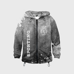 Детская ветровка Sporting - grey gradient вертикально