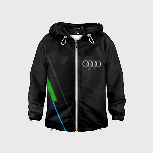 Детская ветровка AUDI geometry line / 3D-Белый – фото 1