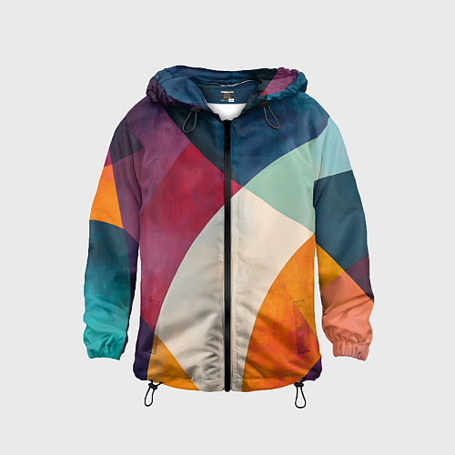 Детская ветровка Геометрическая иллюстрация / 3D-Черный – фото 1