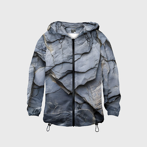 Детская ветровка Серая горная порода / 3D-Черный – фото 1