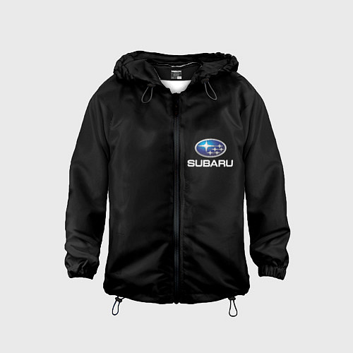 Детская ветровка Subaru logo auto / 3D-Черный – фото 1