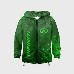 Детская ветровка Infiniti - green gradient вертикально