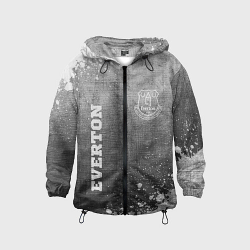 Детская ветровка Everton - grey gradient вертикально / 3D-Черный – фото 1