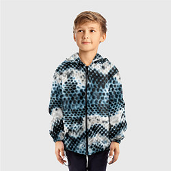 Ветровка с капюшоном детская Змеиный тренд, цвет: 3D-черный — фото 2