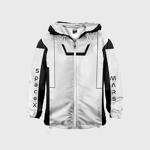 Детская ветровка Скафандр space / 3D-Белый – фото 1