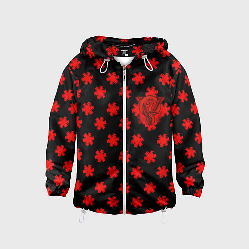 Детская ветровка Bullet for my valentine pattern / 3D-Белый – фото 1