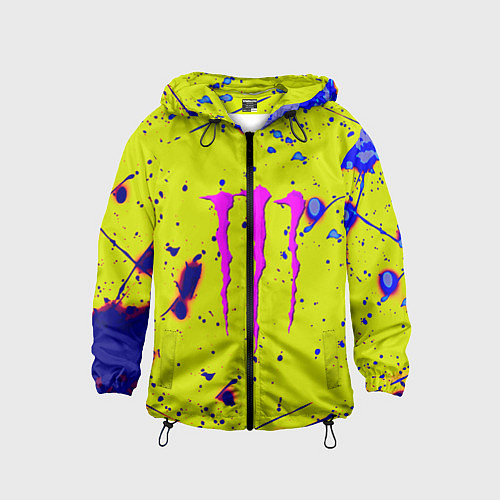 Детская ветровка Monster energy краски / 3D-Черный – фото 1