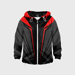 Ветровка с капюшоном детская Sport uniform - red, цвет: 3D-белый
