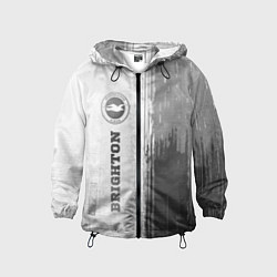 Ветровка с капюшоном детская Brighton - white gradient по-вертикали, цвет: 3D-черный
