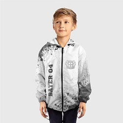 Ветровка с капюшоном детская Bayer 04 - white gradient вертикально, цвет: 3D-черный — фото 2