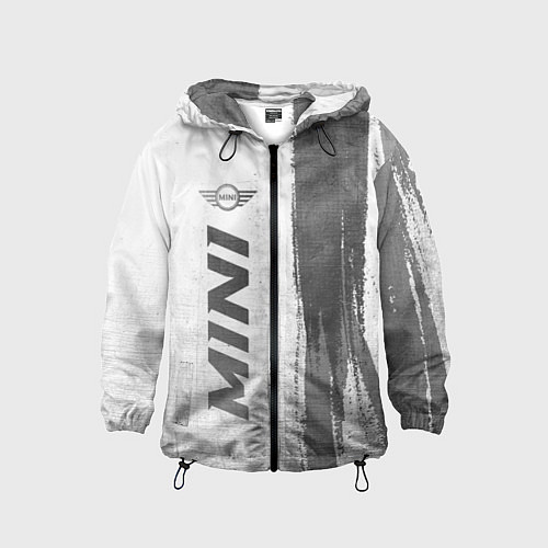Детская ветровка Mini - white gradient по-вертикали / 3D-Черный – фото 1