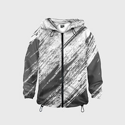Ветровка с капюшоном детская The color is gray and white, цвет: 3D-черный