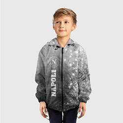 Ветровка с капюшоном детская Napoli - grey gradient по-вертикали, цвет: 3D-черный — фото 2