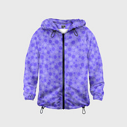 Ветровка с капюшоном детская Фиолетовый сиреневый пузыри, цвет: 3D-черный