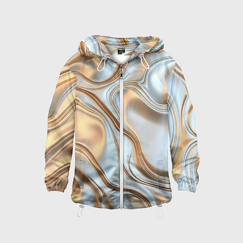 Детская ветровка Жидкое белое золото / 3D-Белый – фото 1