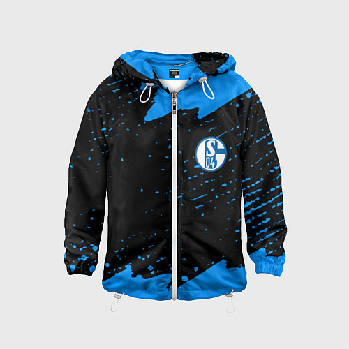 Детская ветровка Schalke 04 fc blue color / 3D-Белый – фото 1