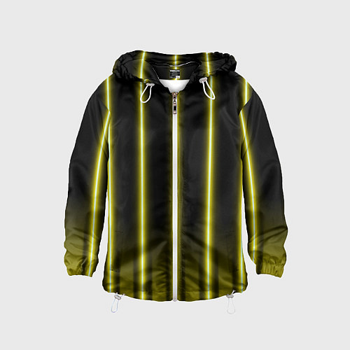 Детская ветровка Neon yellow / 3D-Белый – фото 1