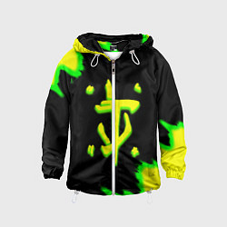 Детская ветровка Doom огненное лого краски