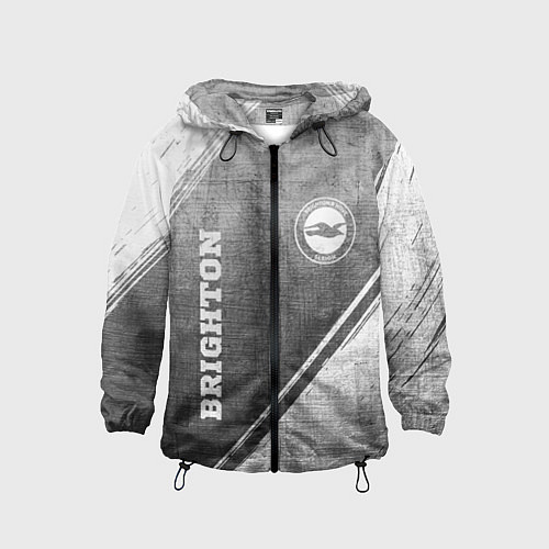 Детская ветровка Brighton - grey gradient вертикально / 3D-Черный – фото 1