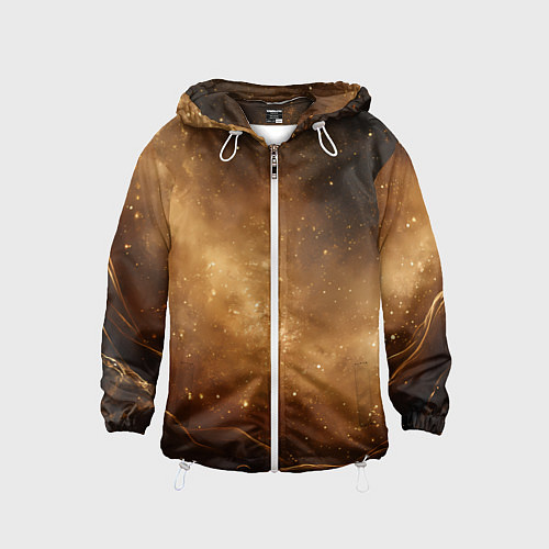 Детская ветровка Песочный фон со звездами / 3D-Белый – фото 1