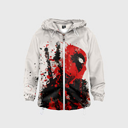 Детская ветровка Дэдпул брызги