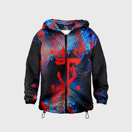 Детская ветровка Doom космическая абстракция / 3D-Черный – фото 1