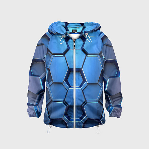 Детская ветровка Синий бронежилет / 3D-Белый – фото 1
